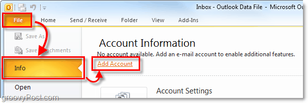 lägg till gmail till Outlook 2010