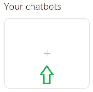 Starta en ny chatbot på Chatfuel.