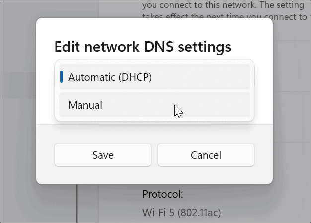 redigera DNS-inställningar