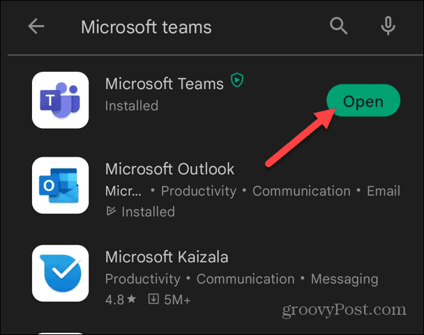 Hur man installerar Microsoft Teams på Android