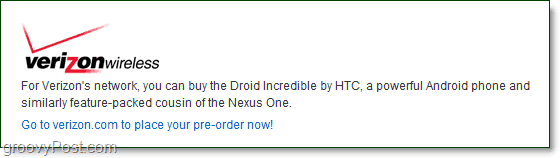 Verizon är inte längre intresserad av Nexus One, har flyttat till Droid Incredible