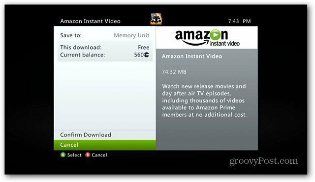 Amazon Instant Video Nu på Xbox 360