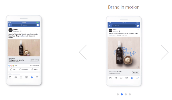 Facebooks Creative Shop debuterade med en ny produktionsmetod som heter Create to Convert, ett enkelt ram för att lägga till lätta rörelser till stillbilder för att skapa mer övertygande och effektiv annonser med direkt respons.