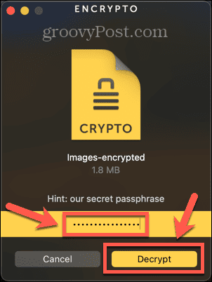 knapp för kryptering