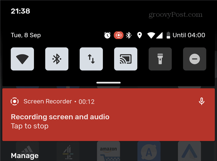 Android Screen Recorder inspelning