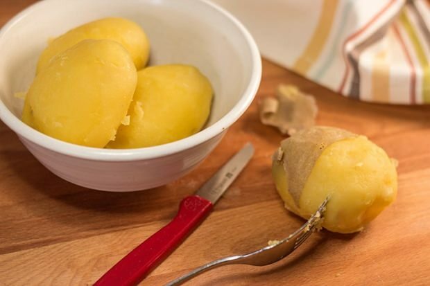 bantning med kokta potatis