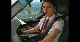 Framgångarna för turkiska kvinnor på alla områden har visat sig igen! Av turkisk kvinnlig pilot...