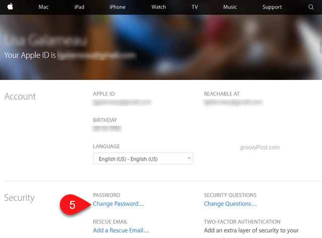 Så här återställer du ditt Apple iCloud-lösenord - 5