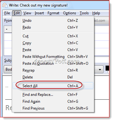 Skapa HTML-signatur i Thunderbird