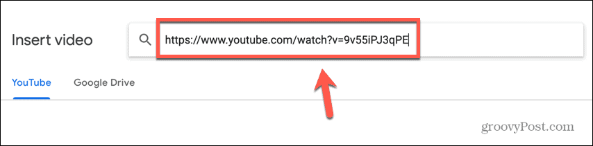 google slides inklistrad youtube-url