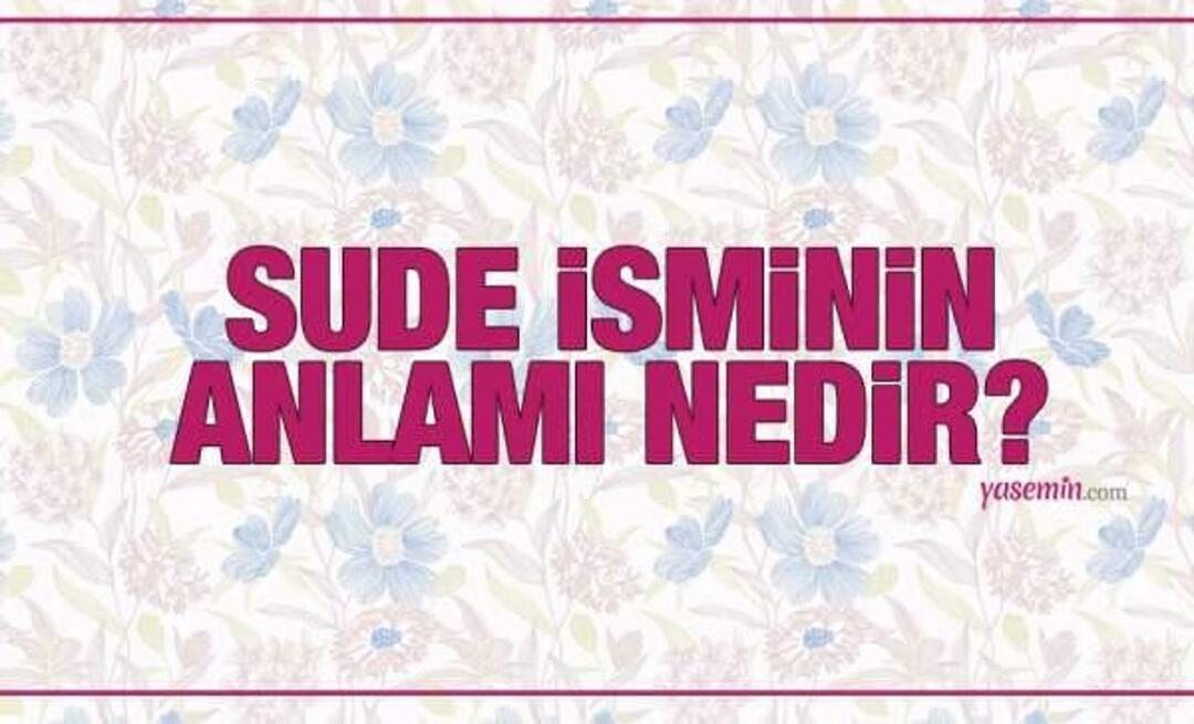 Vad betyder namnet Sude? Är namnet Sude nämnt i Koranen? Hur många har Sude som efternamn?
