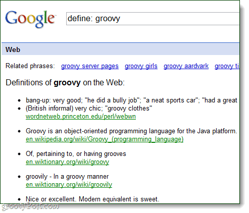 Google ordbok