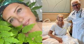 Den 60-åriga skönheten Bahar Öztan med gropar meddelade från sitt sjukhusrum! 