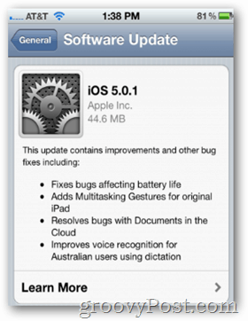 Apple släpper iOS 5.0.1 med blandade reaktioner