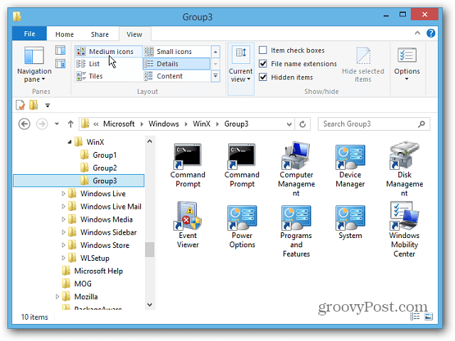 Hur du redigerar Windows 8 Power User Menu