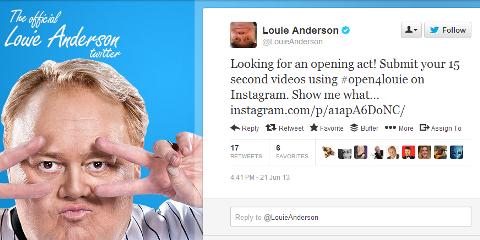 Louie Anderson inbjudan