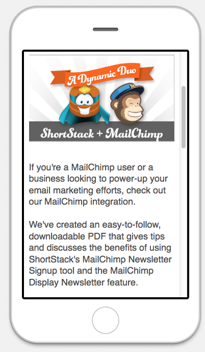 MailChimp mobil marknadsföring