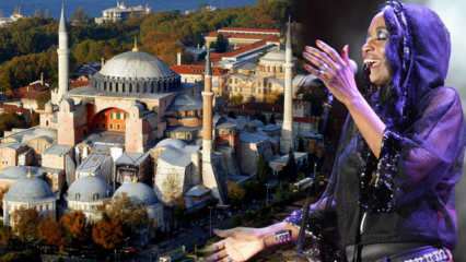 Stöd från den amerikanska sångaren Della Miles för att öppna Hagia Sophia för dyrkan