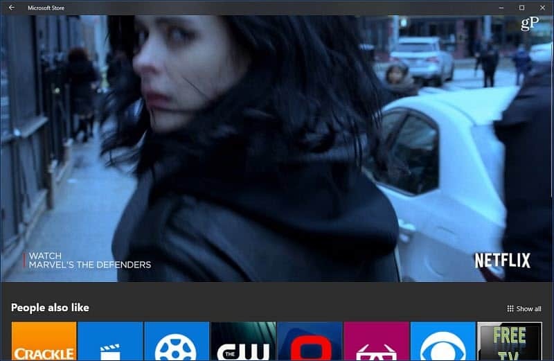 Windows 10 Microsoft Store Video Autoplay Netflix-app