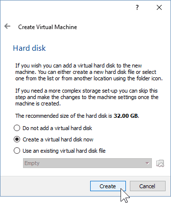 04 Bestäm hårddiskstorlek (installation av Windows 10)