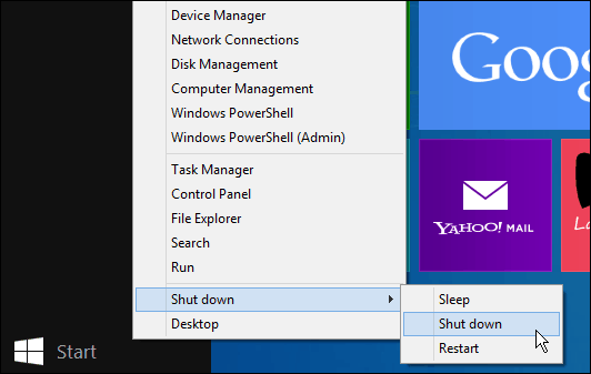 Windows 8.1-uppdateringen gör det enklare att stänga av