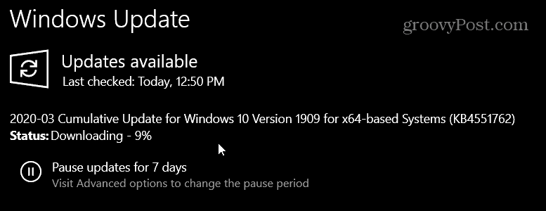 KB4451762 för Windows 10 1903 och 1909