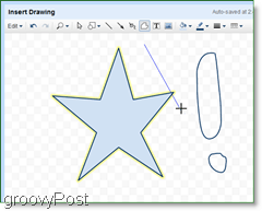använd polylineverktyget för att rita in google docs och skapa coola former