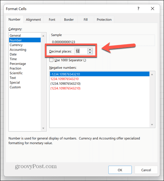 excel flera decimaler