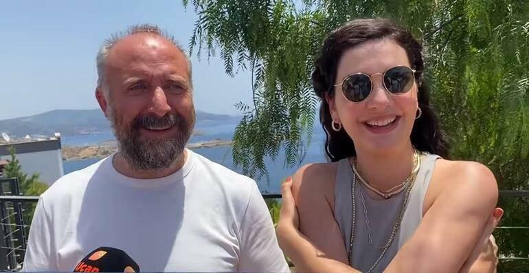 Bergüzar Korel och hennes man Halit Ergenç är på semester i Bodrum