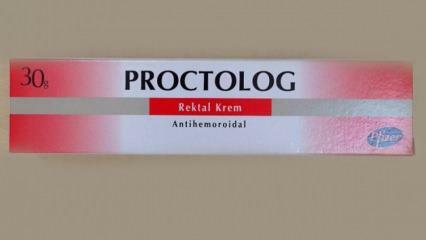 Vad gör Proctolog Rectal cream och vad används den för? Proctolog cream användarmanual