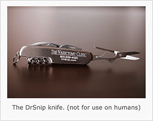 Detta är en skärmdump av DrSnip pocketknife. Jay Baer säger att kniven är ett exempel på en talk trigger.