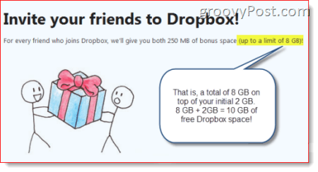 10+ GB gratis Dropbox-utrymme