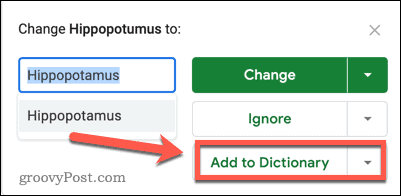 lägg till i ordbok google sheets