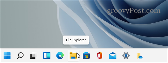 File Explorer-ikon Windows 11 Aktivitetsfält