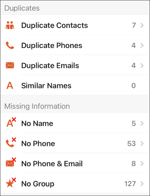 Contacts Pro raderar dubbletter av kontakter på iPhone