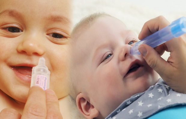 Nasal trängsel och nysningar hos spädbarn