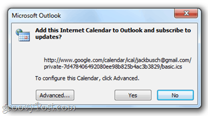 Google Kalender till Outlook 2010`Google Kalender till Outlook 2010