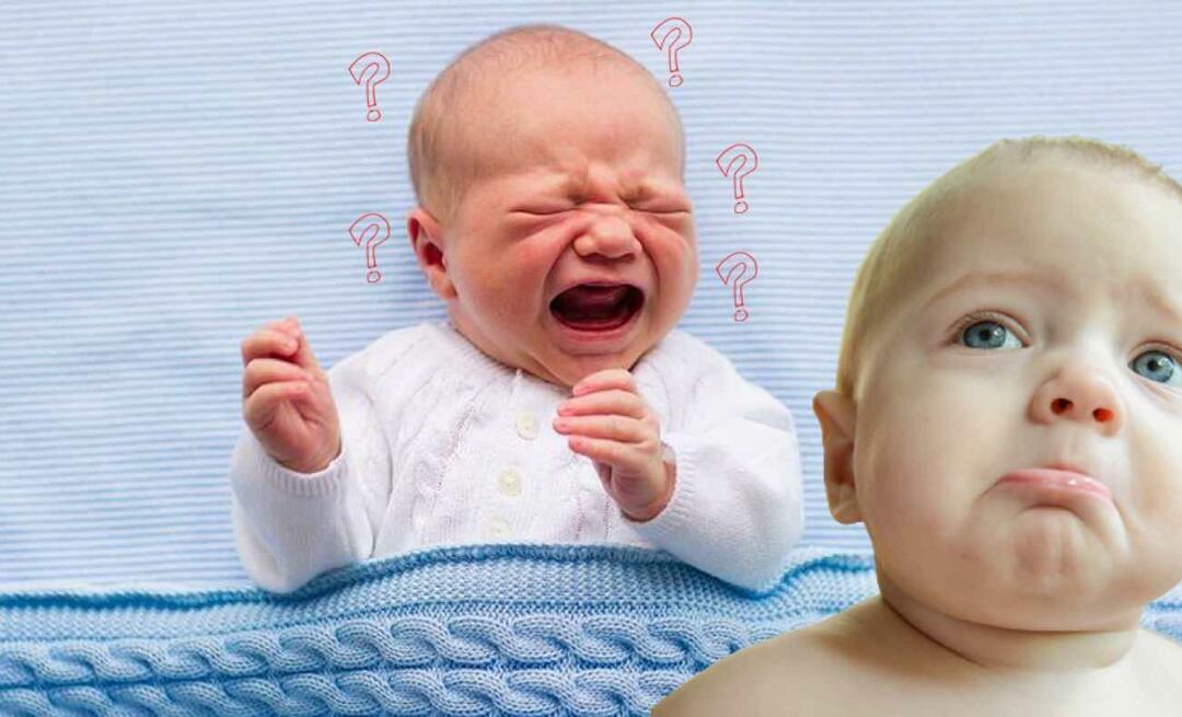 Varför gråter bebisar? Vad säger bebisar genom att gråta? 5 gråtstilar av bebisar