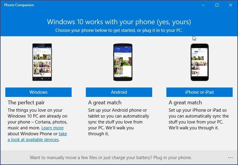 Så här använder du den nya telefonen Companion-appen i Windows 10