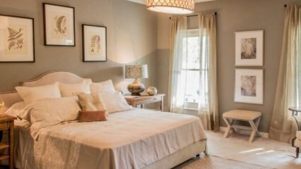 Hur man använder beige färg i sovrum dekoration?