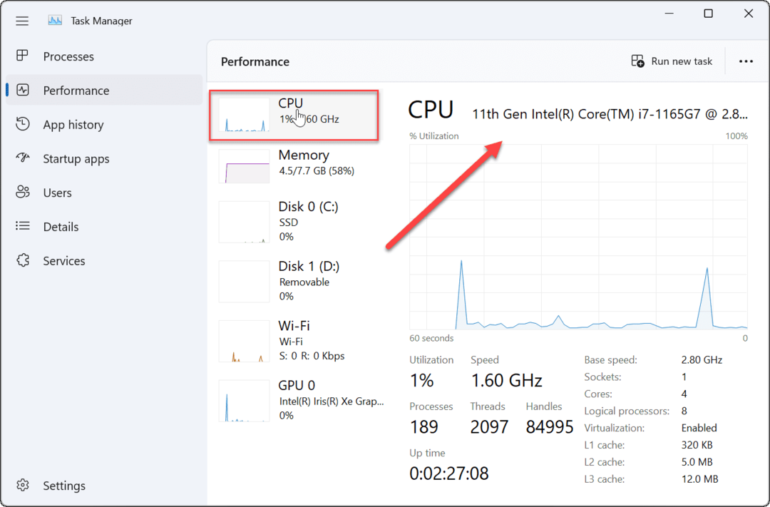 Hitta din Intel CPU-generation på Windows 11