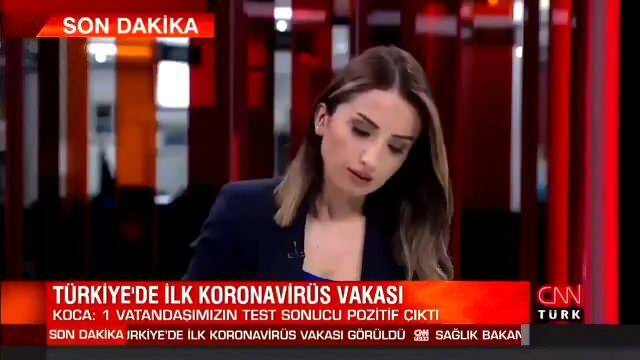 CNN Türk reporter Duygu Kaya fångade coronavirus!