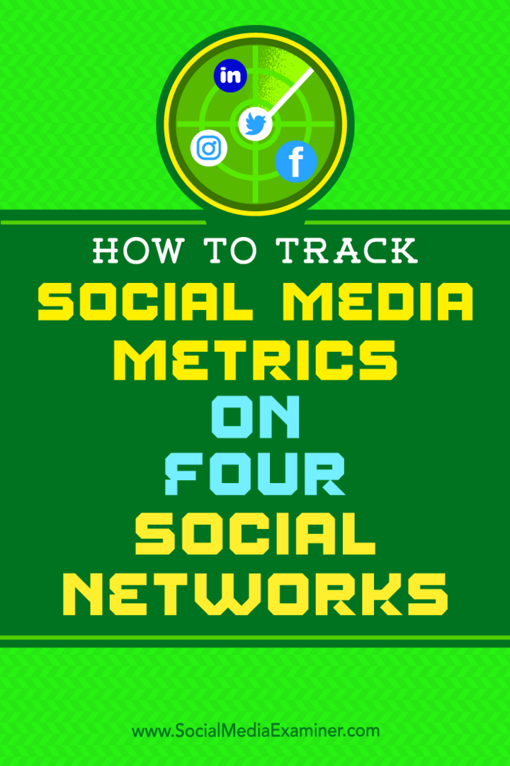 Hur man spårar mätvärden för sociala medier på fyra sociala nätverk: granskare av sociala medier