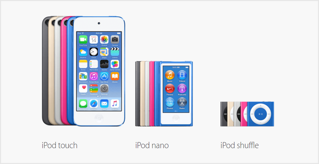 Ny Apple iPod Lineup tillkännages idag