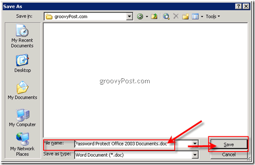 Hur du lösenordsskyddar Microsoft Office 2003-dokument