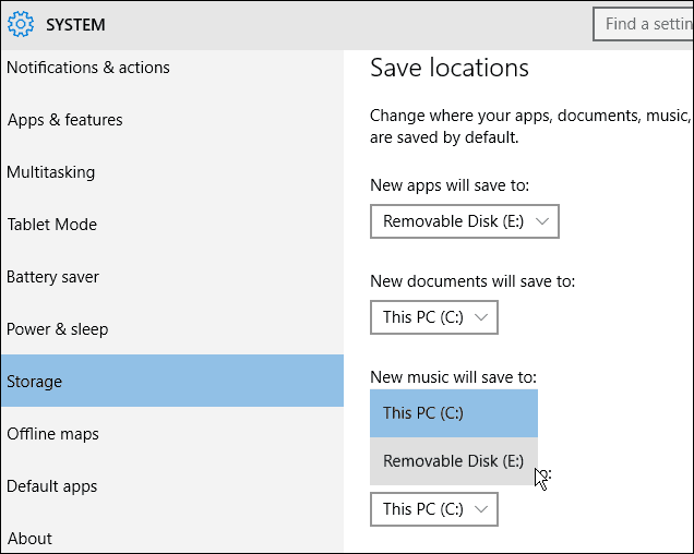 Windows 10: Installera appar, musik och mer på extern lagring