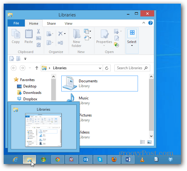 File Explorer-bibliotek