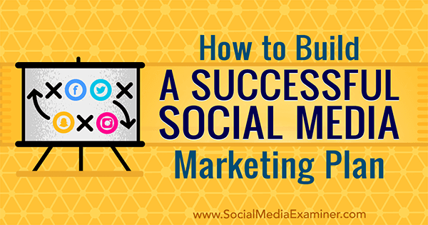 Lär dig att bygga en marknadsplan för sociala medier för ditt företag.