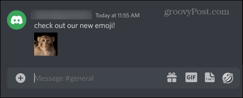 discord emoji-meddelande