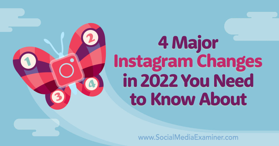 4 stora Instagram-förändringar under 2022 du behöver veta om av Marly Broudie på Social Media Examiner.